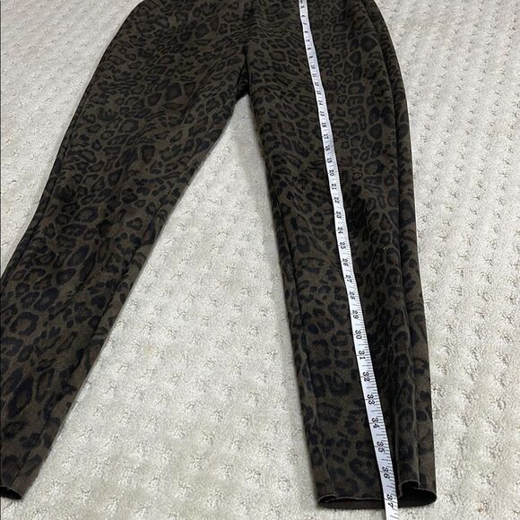 Zara Brown and Black Skinny Pants High-Waisted Knit - Picture 5 of 7